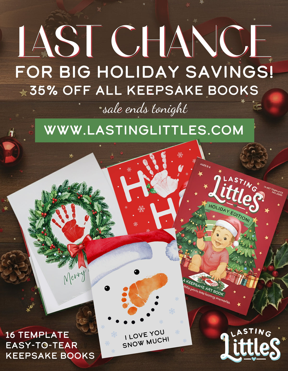 🌟 Last Chance for Big Holiday Savings: 35% Off All Lasting Littles Keepsake Books! - Lasting Littles