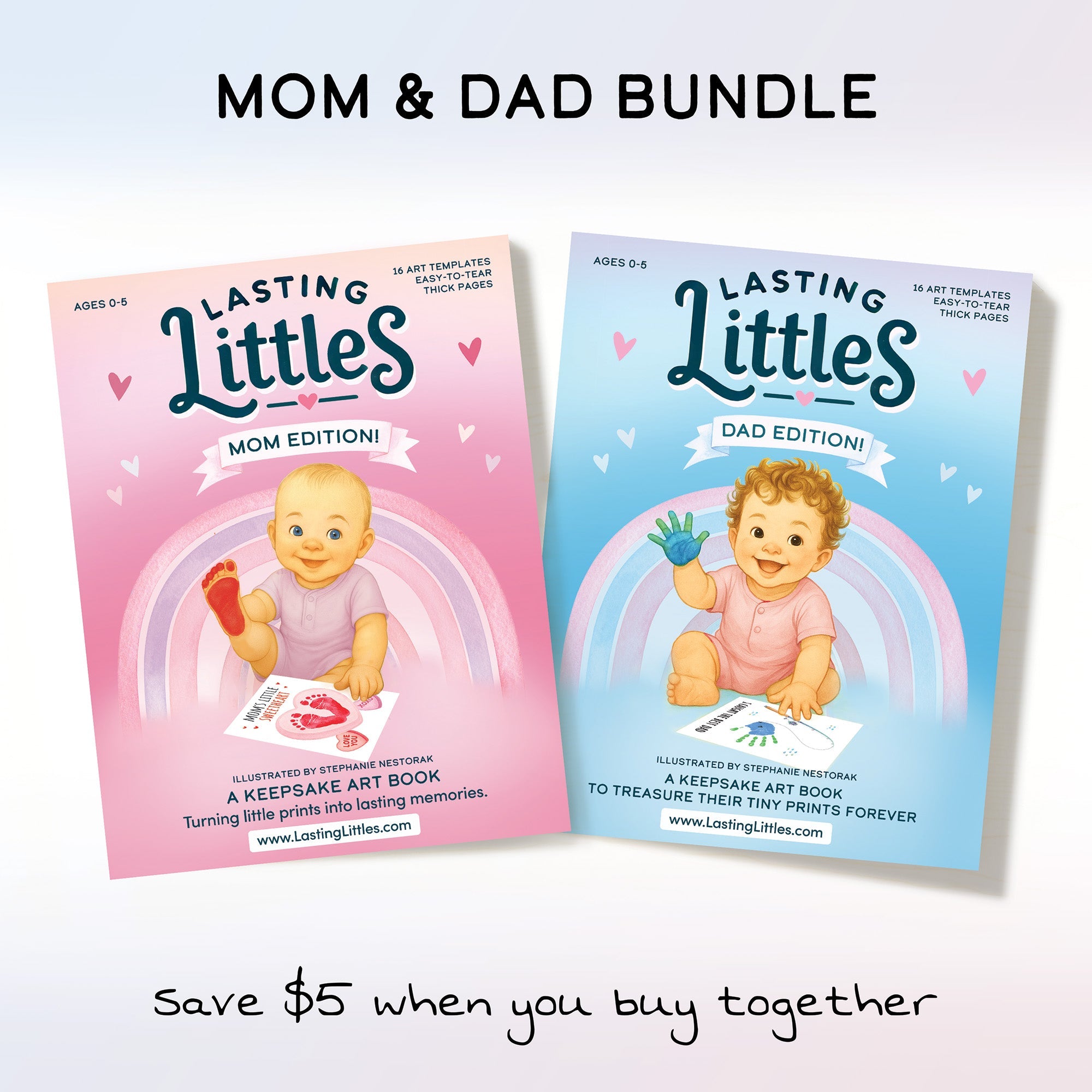 Mom + Dad Bundle - Lasting Littles Mom + Dad Bundle – art craft book by Lasting Littles Mom + Dad Bundle for Kids & Families – Lasting Littles Mom + Dad Bundle | Lasting Littles Keepsake Art